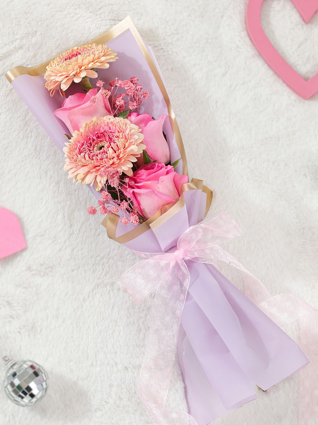 

IGP 5 pcs Appeal Valentine's Day Bouquet, Pink