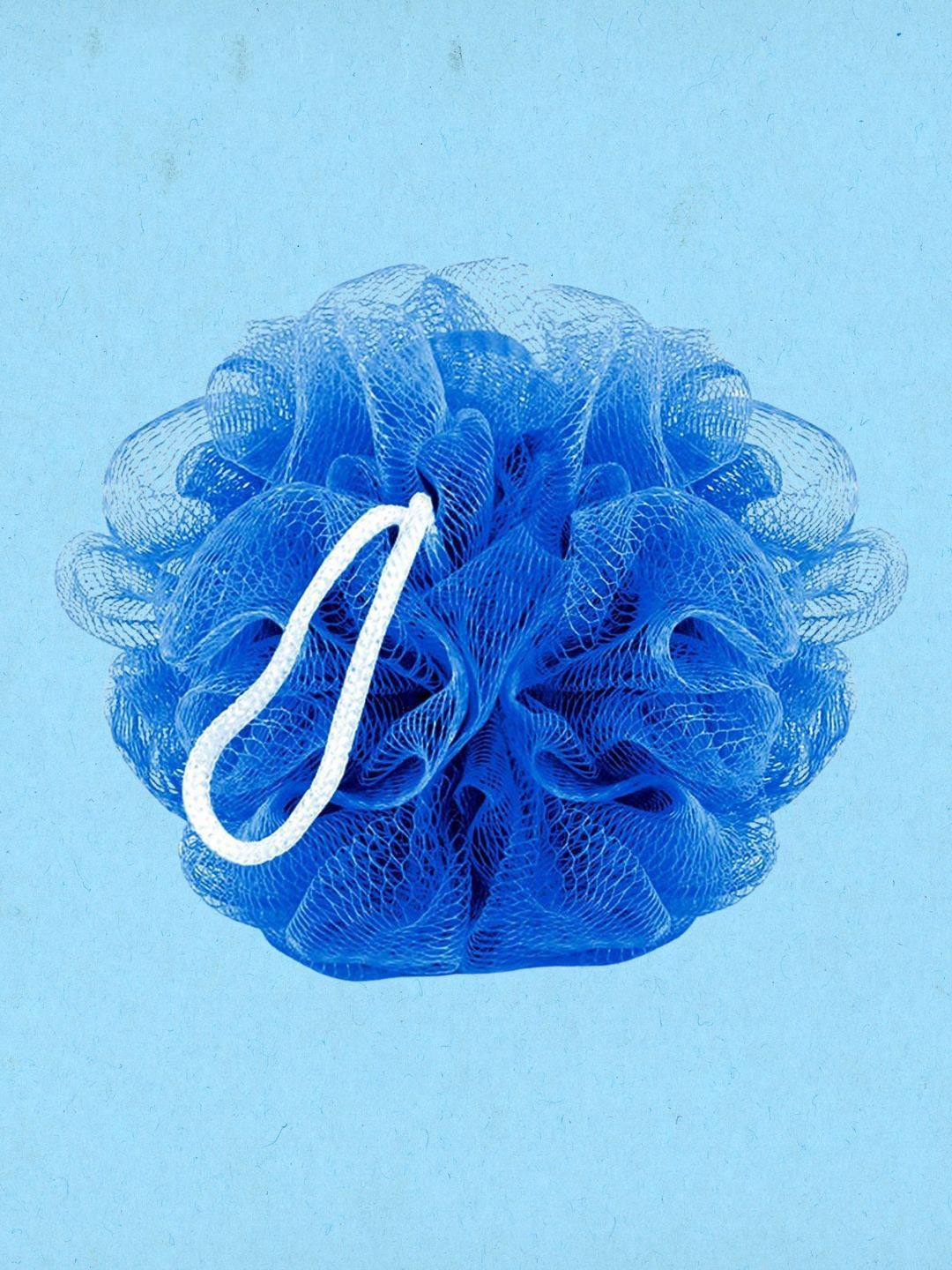 

basicare Set Of 2 Bath Sponge Loofah With Ribbon - Blue