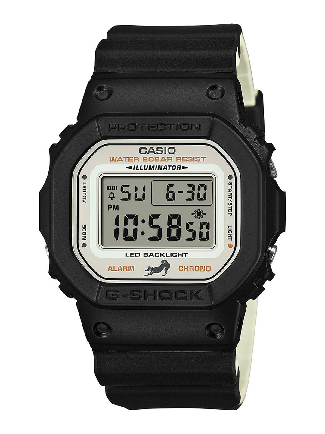 

CASIO Men Dial & Cuff Straps Digital Chronograph Watch G1639, Black