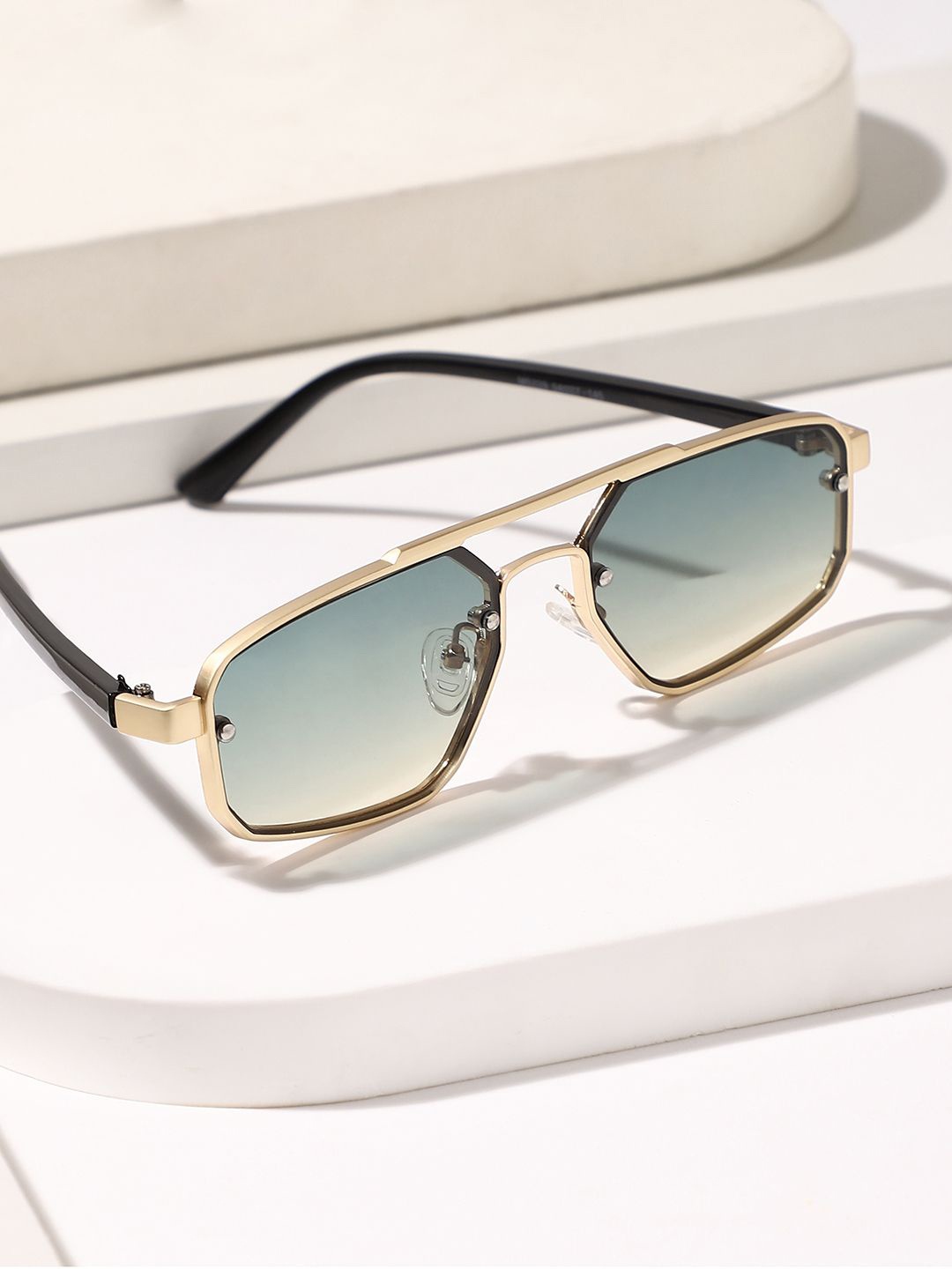 

French Accent Men Shield Sunglasses with Polarised Lens SW25_FASG1115, Green