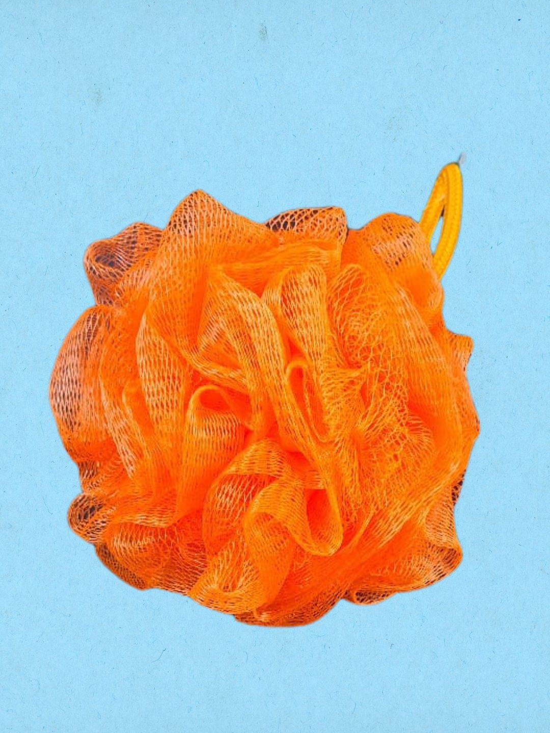 

basicare Set Of 3 Bath Sponge Loofah With Ribbon, Orange