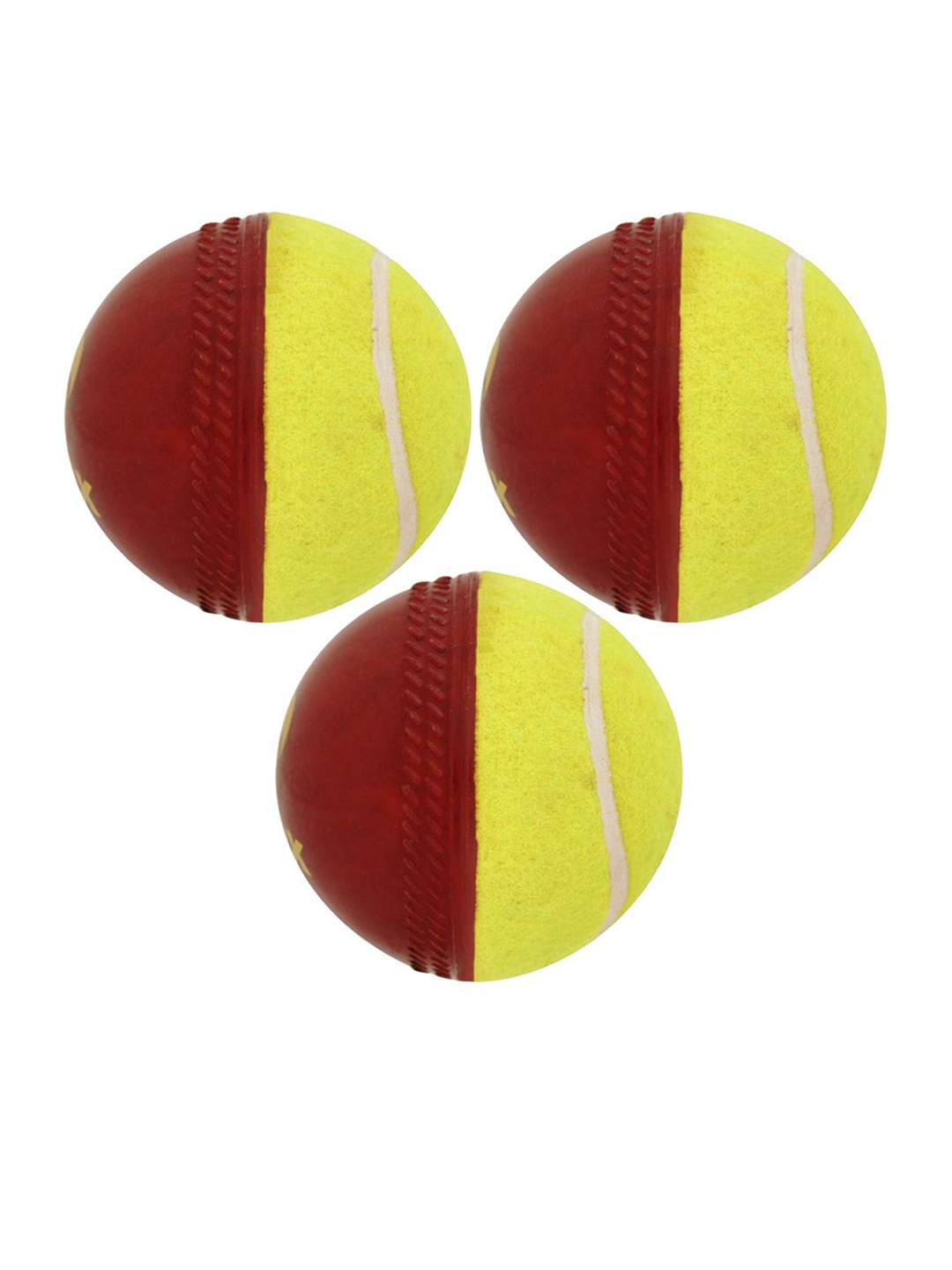 

Omtex Set Of 3 Cricket Swing Balls, Red