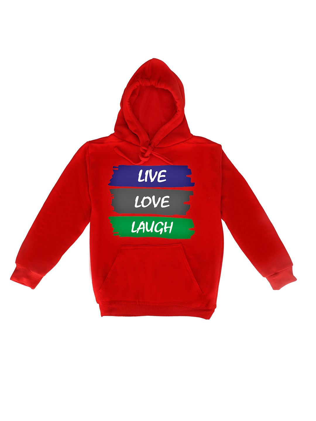 

Fabvio Plus Kids Printed Hooded Sweatshirt, Red