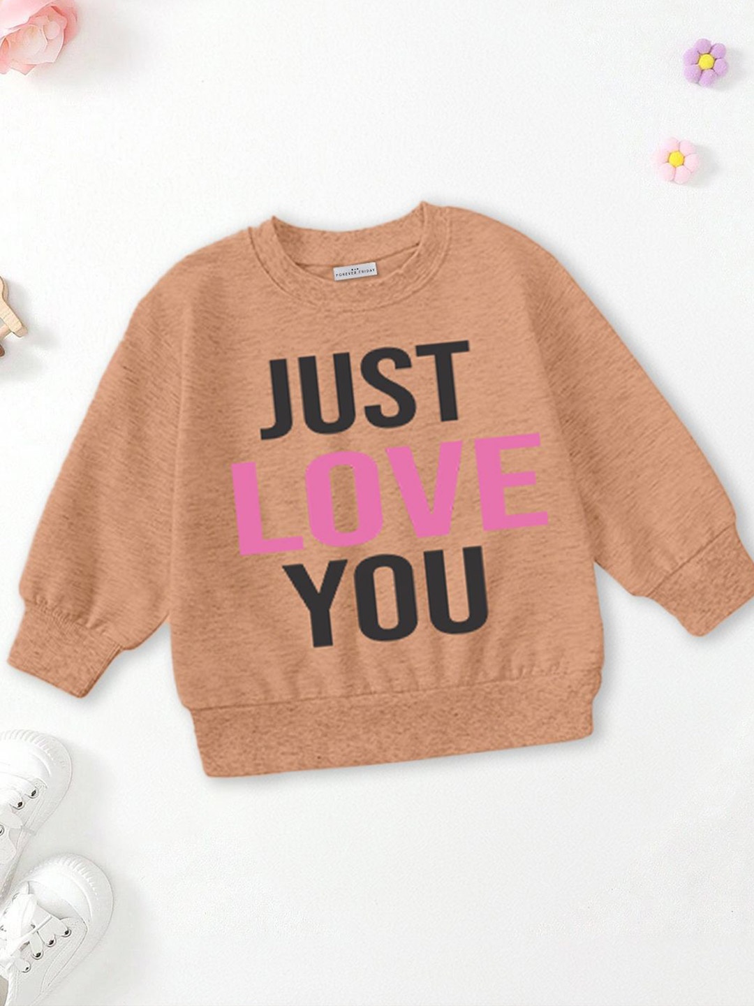 

FOREVER FRIDAY Girls Sweatshirt, Peach