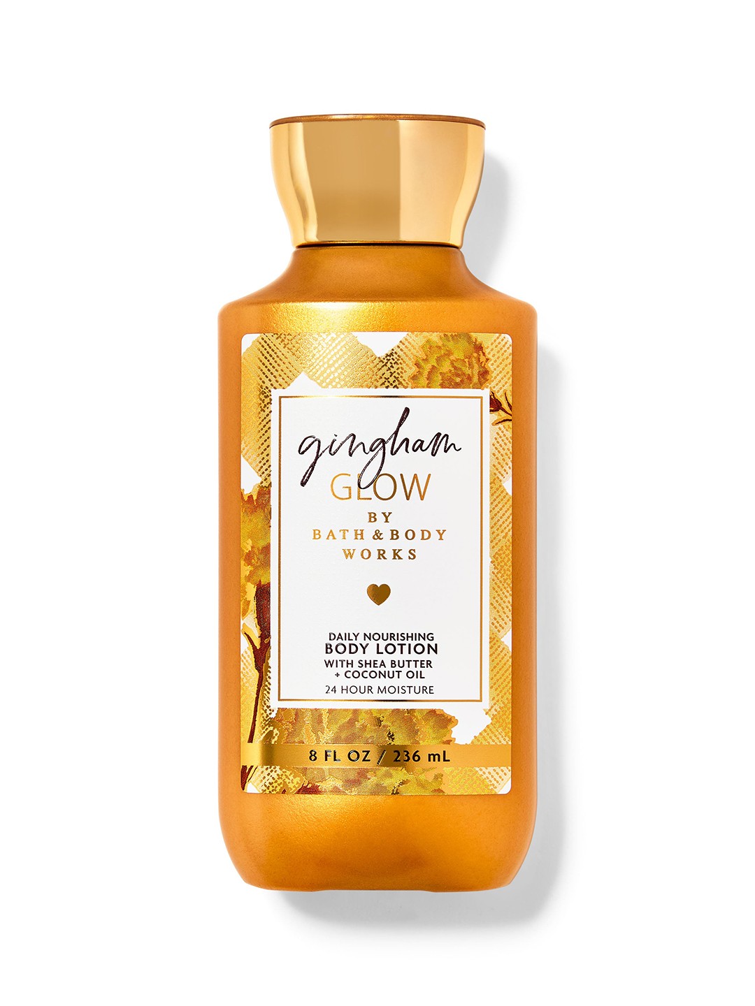 

Bath & Body Works Gingham Glow Daily Nourishing Body Lotion - 236ml, Gold