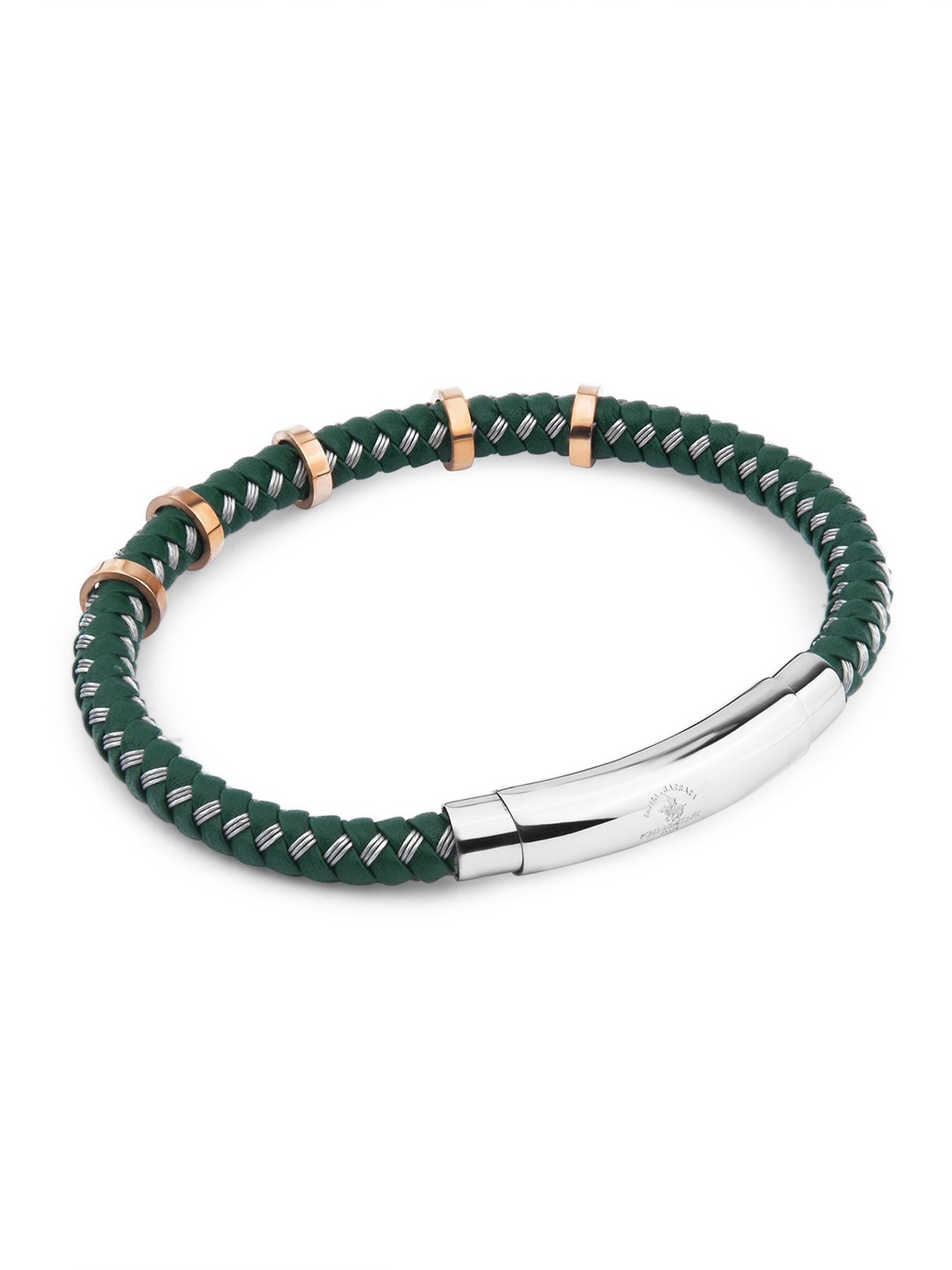 

SANTA BARBARA POLO & RACQUET CLUB Men Wraparound Bracelet, Green