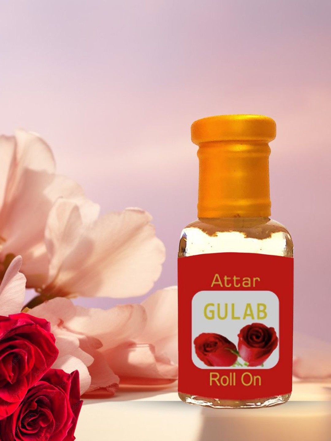 

WILDPLAY Gulab Long-Lasting Natural Attar - 12 ml, Red