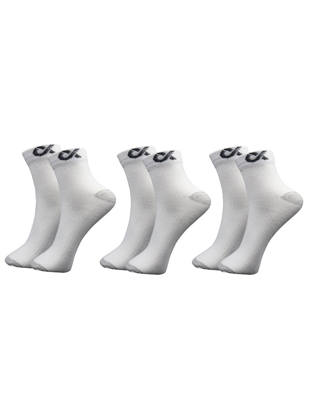 

Xjarvis Unisex Pack Of 3 Assorted Ankle-Length Socks