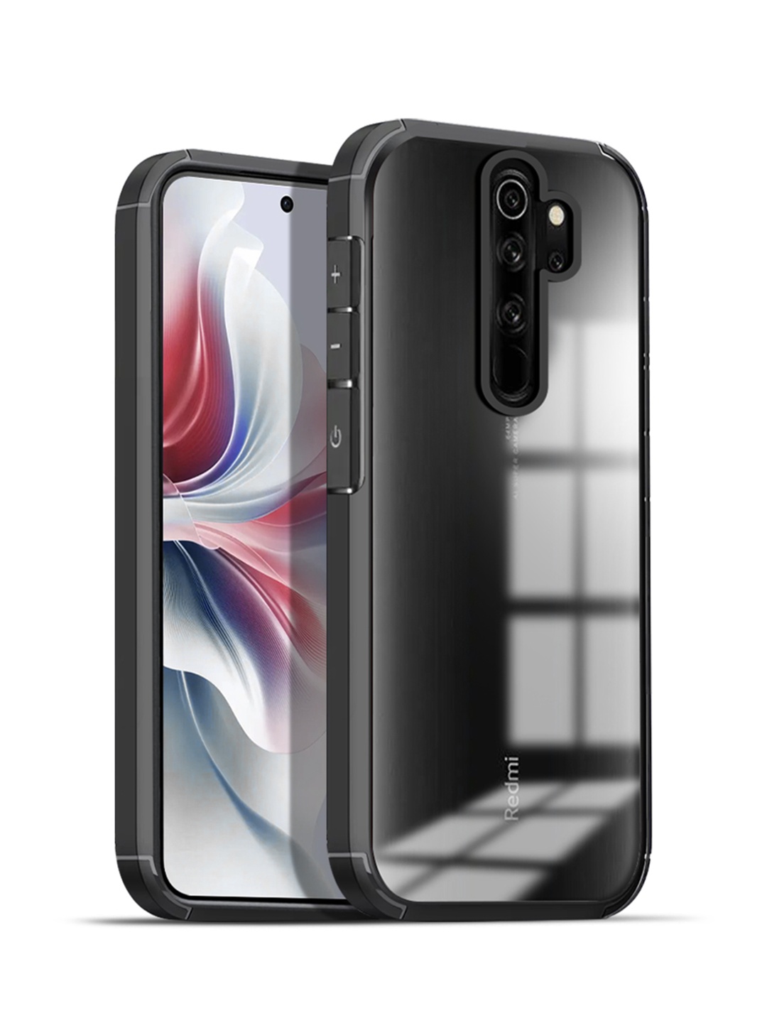 

Karwan Solid Xiaomi Redmi Note 8 Pro Shockproof Bumper Back Case, Black