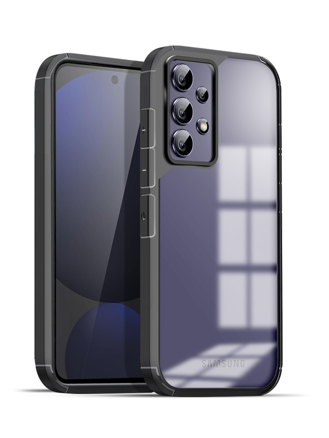 

Karwan Solid Samsung A33 5G Shockproof Bumper Back Case, Black