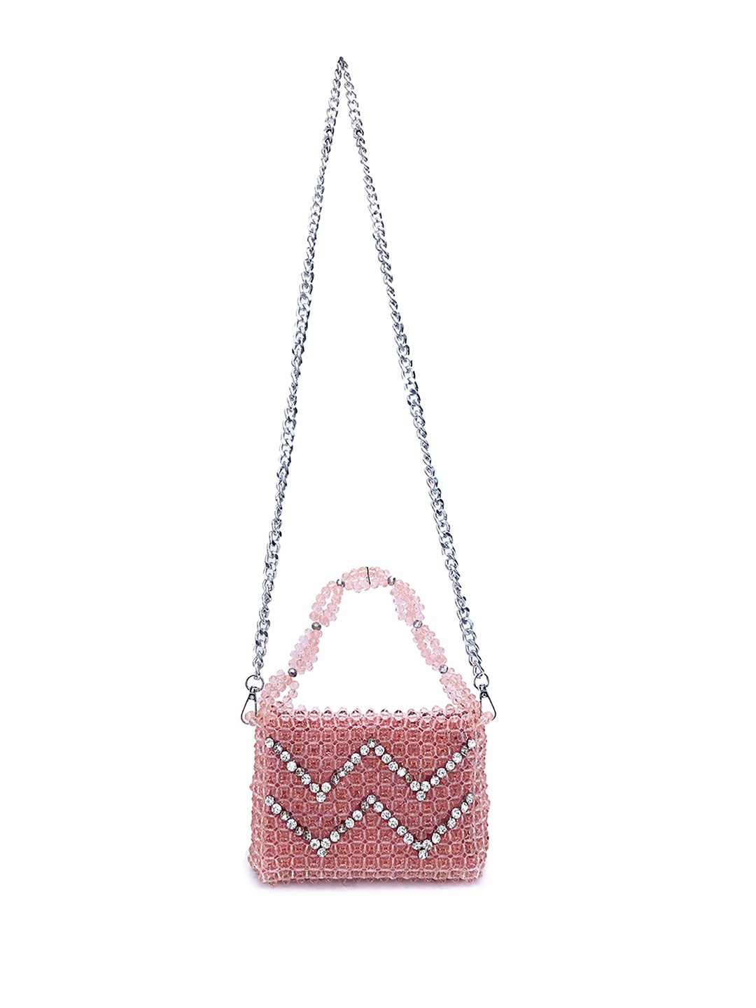 

Chiaro Embellished Potli Clutch, Pink