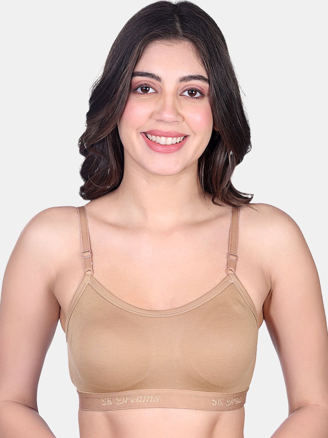 

SKDREAMS Women Full Coverage Bra, Nude