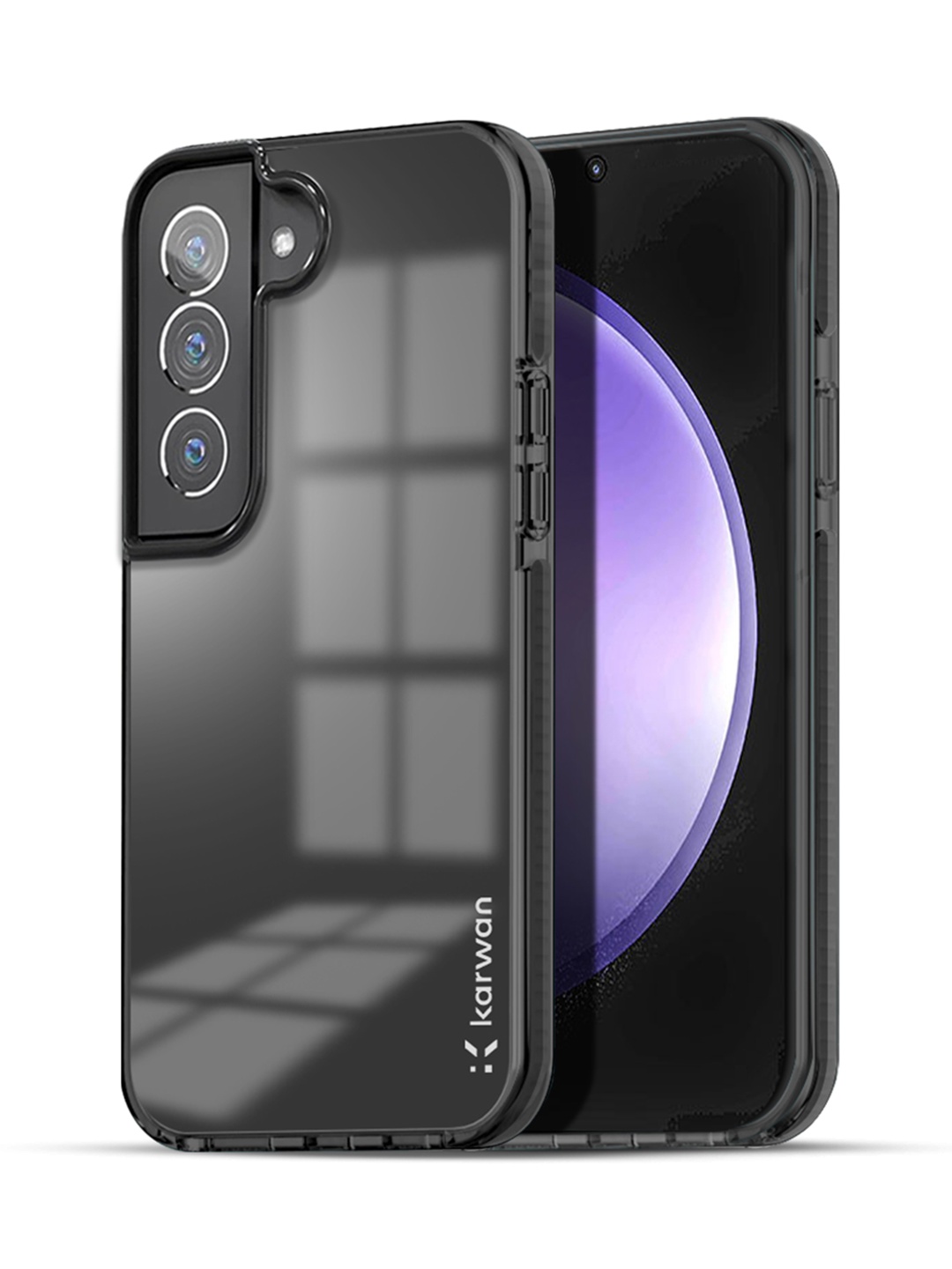 

Karwan Solid Samsung Galaxy S21 FE Back Case, Black
