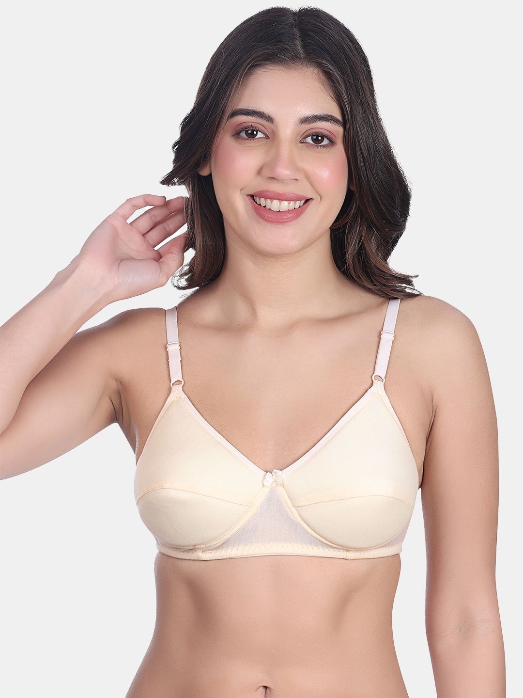 

SKDREAMS Women Solid Everyday Bra Medium Coverage Heavily Padded, Nude