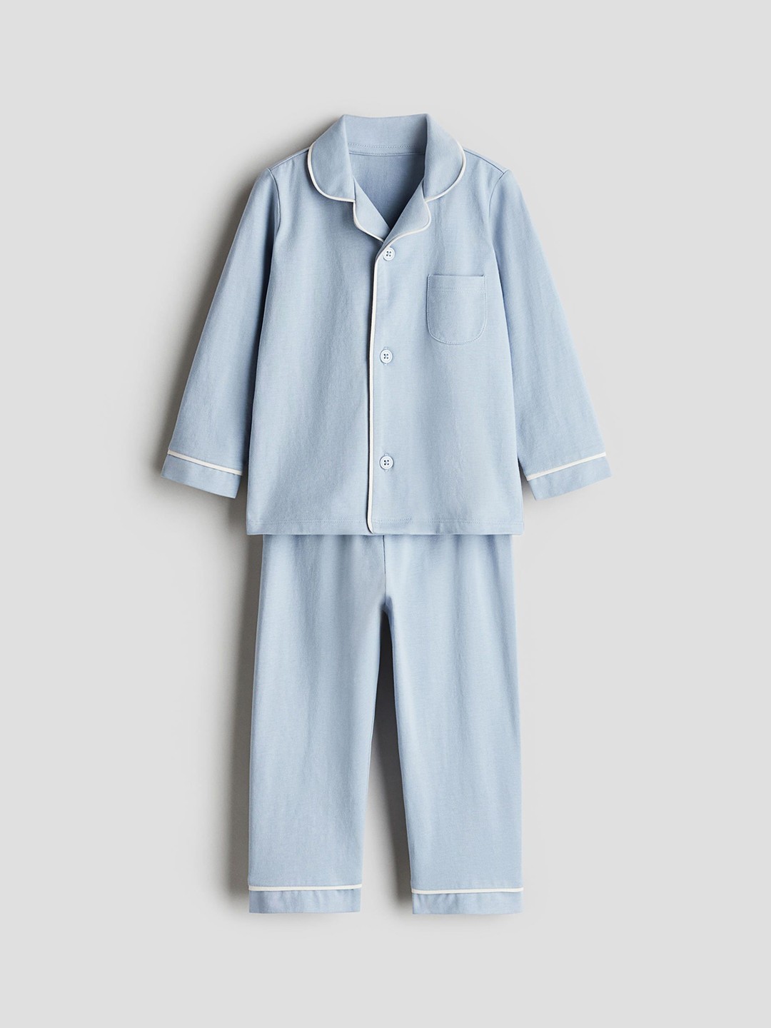 

H&M Cotton Jersey Pyjamas, Blue