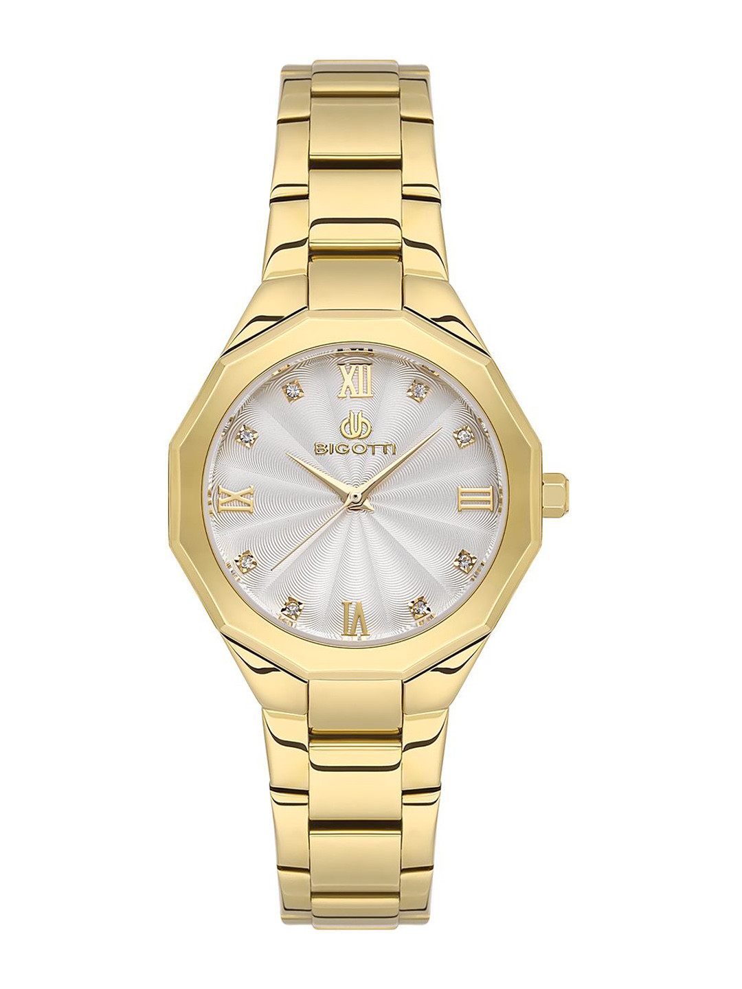 

BIGOTTI Women Dial & Stainless Steel Bracelet Style Straps Analogue Watch BG.1.10585-4, Silver