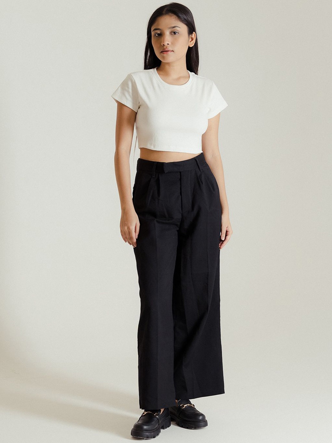 

Desi Minimals Pure Cotton Crop Top, Off white