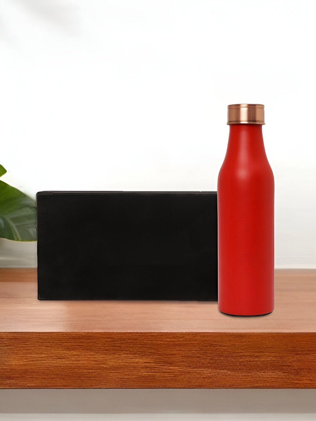 

INTERNATIONAL GIFT Red Pure Copper Water Bottle With Velvet Box & Bag - 950ml