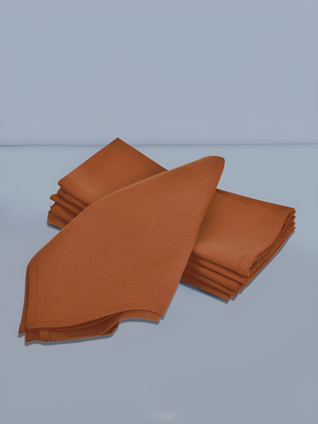 

StyleMyWay 6-Pcs Brown Pure Cotton Table Napkins