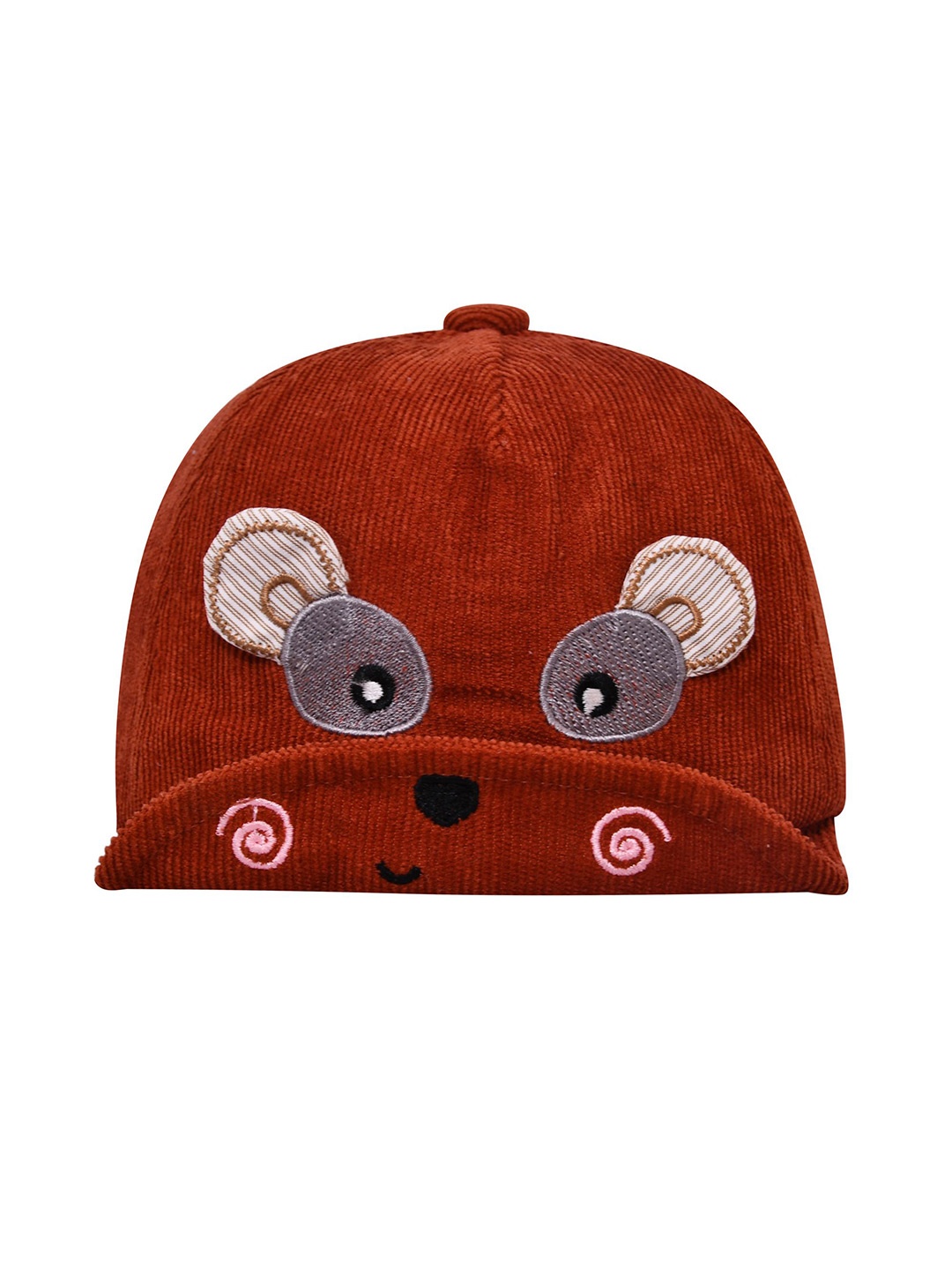 

SHOP FRENZY Unisex Kids Printed Baseball Cap, Coffee brown