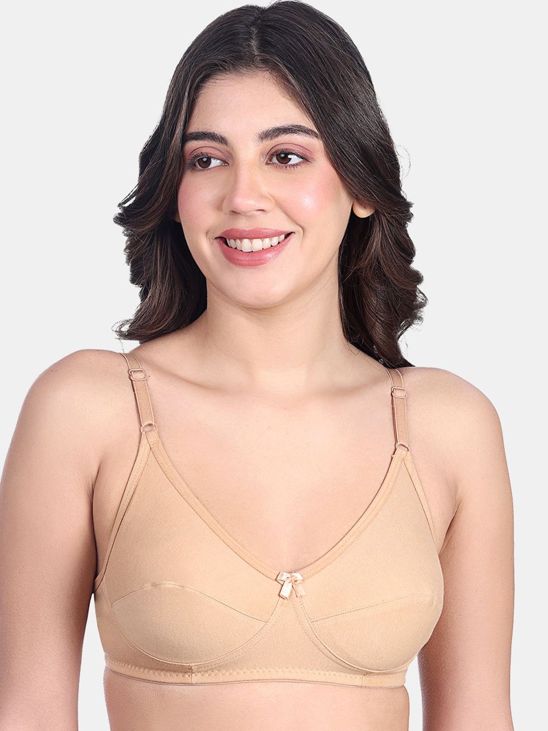 

SKDREAMS Full Coverage Non Padded T-shirt Bra, Nude
