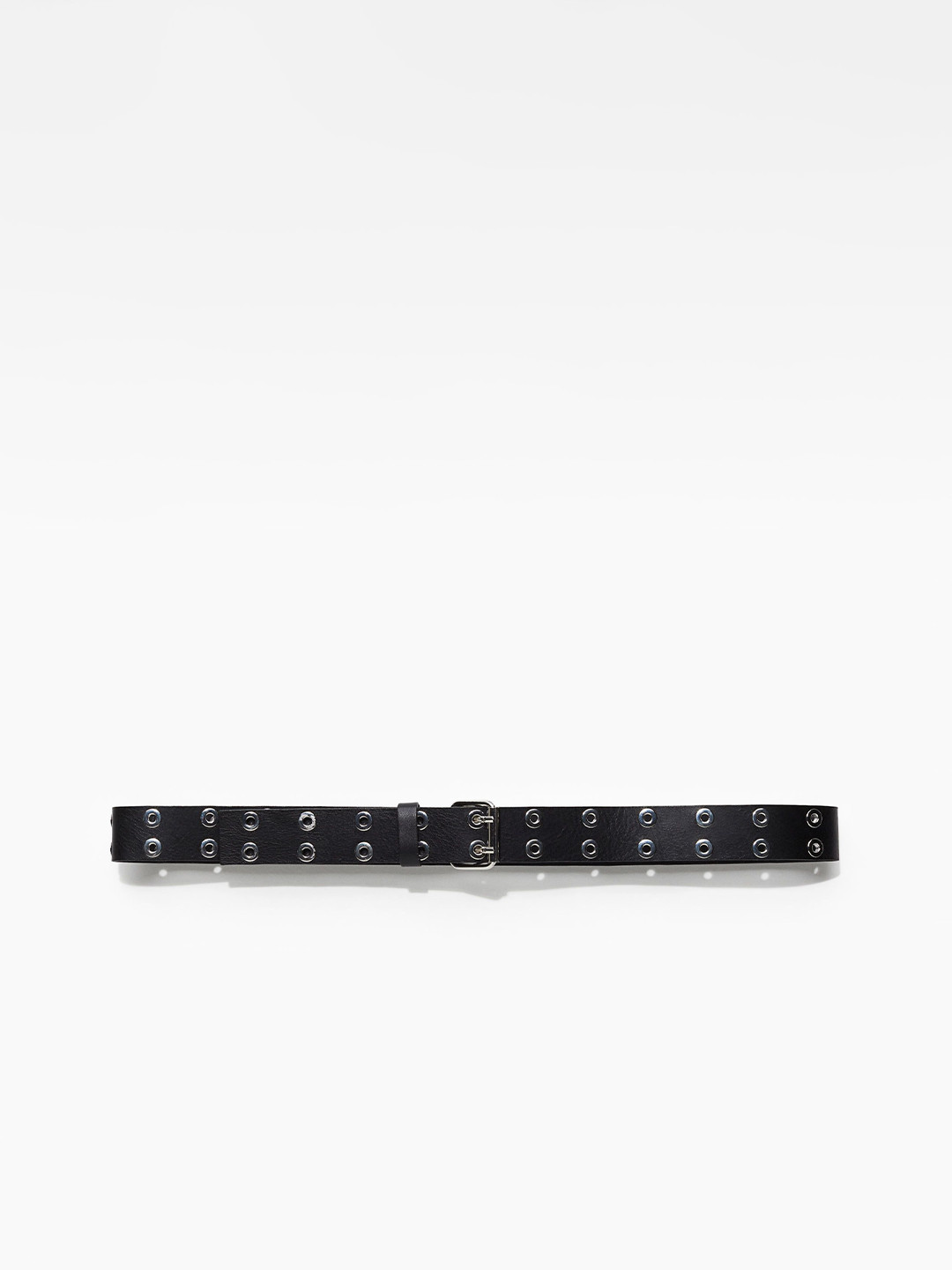 

H&M Eyelet Leather Belt, Black