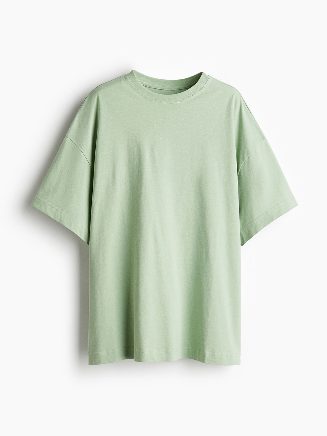 

H&M Oversized Cotton T-Shirt, Sea green