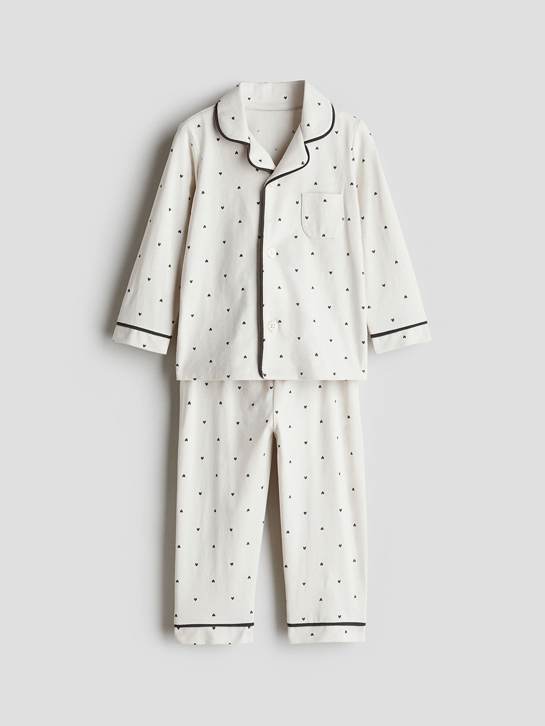 

H&M Boys Cotton Jersey Pyjamas, White