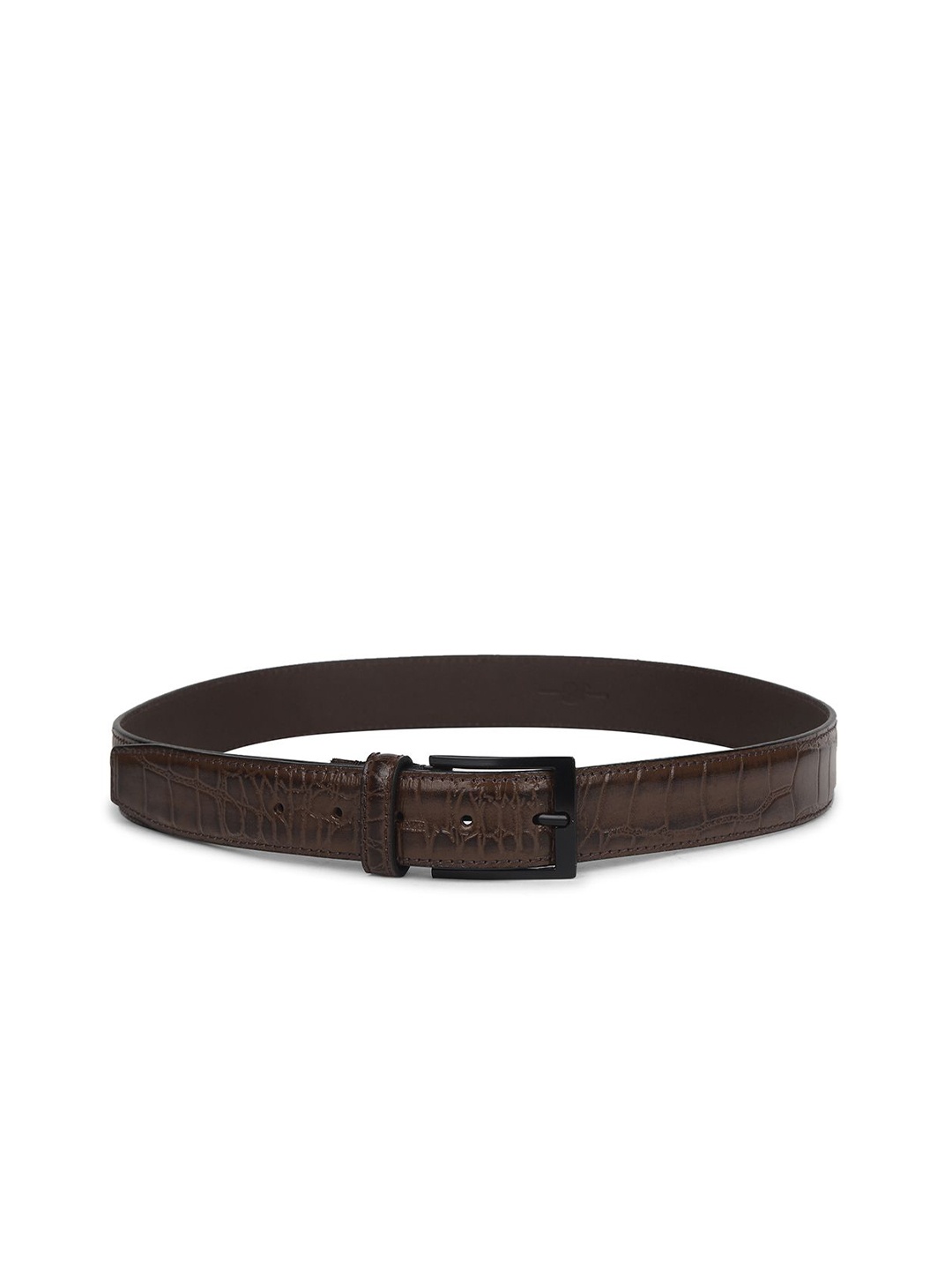 

North Star Men Textured Leather Formal Belt, Brown