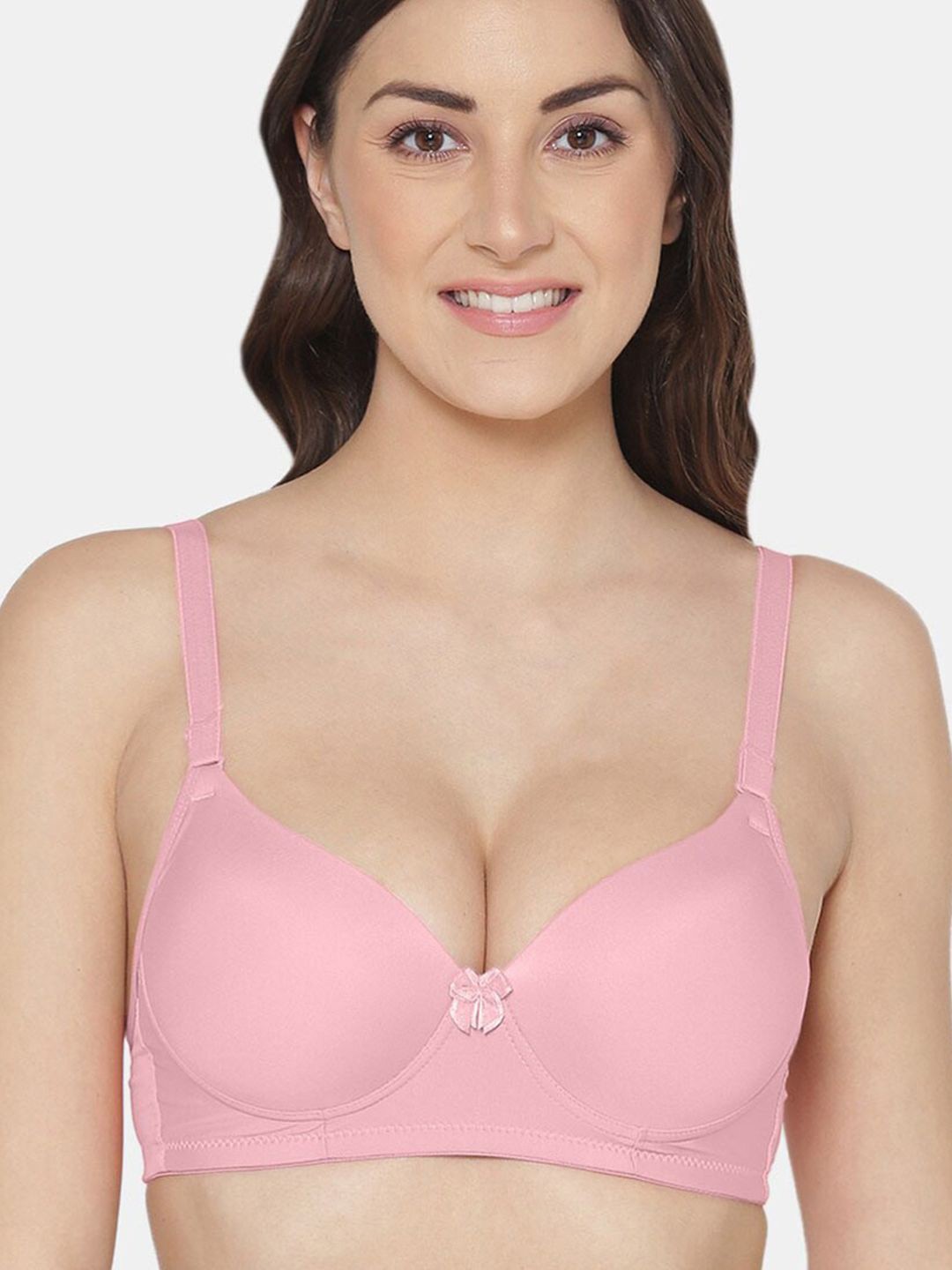 

FiveFlag Full Coverage Lightly Padded Push-Up Bra, Pink