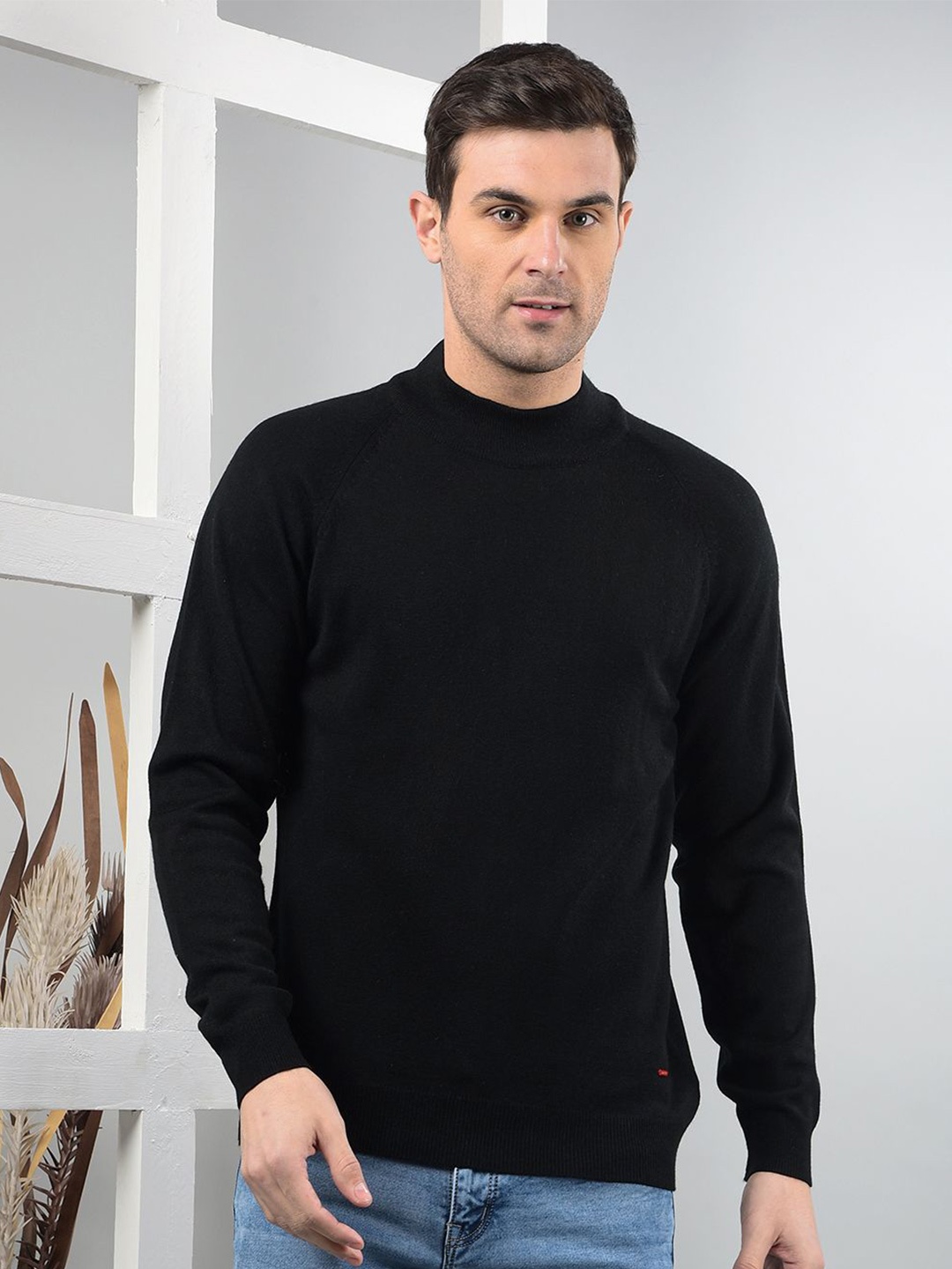 

COBB Men High Neck Pullover, Black