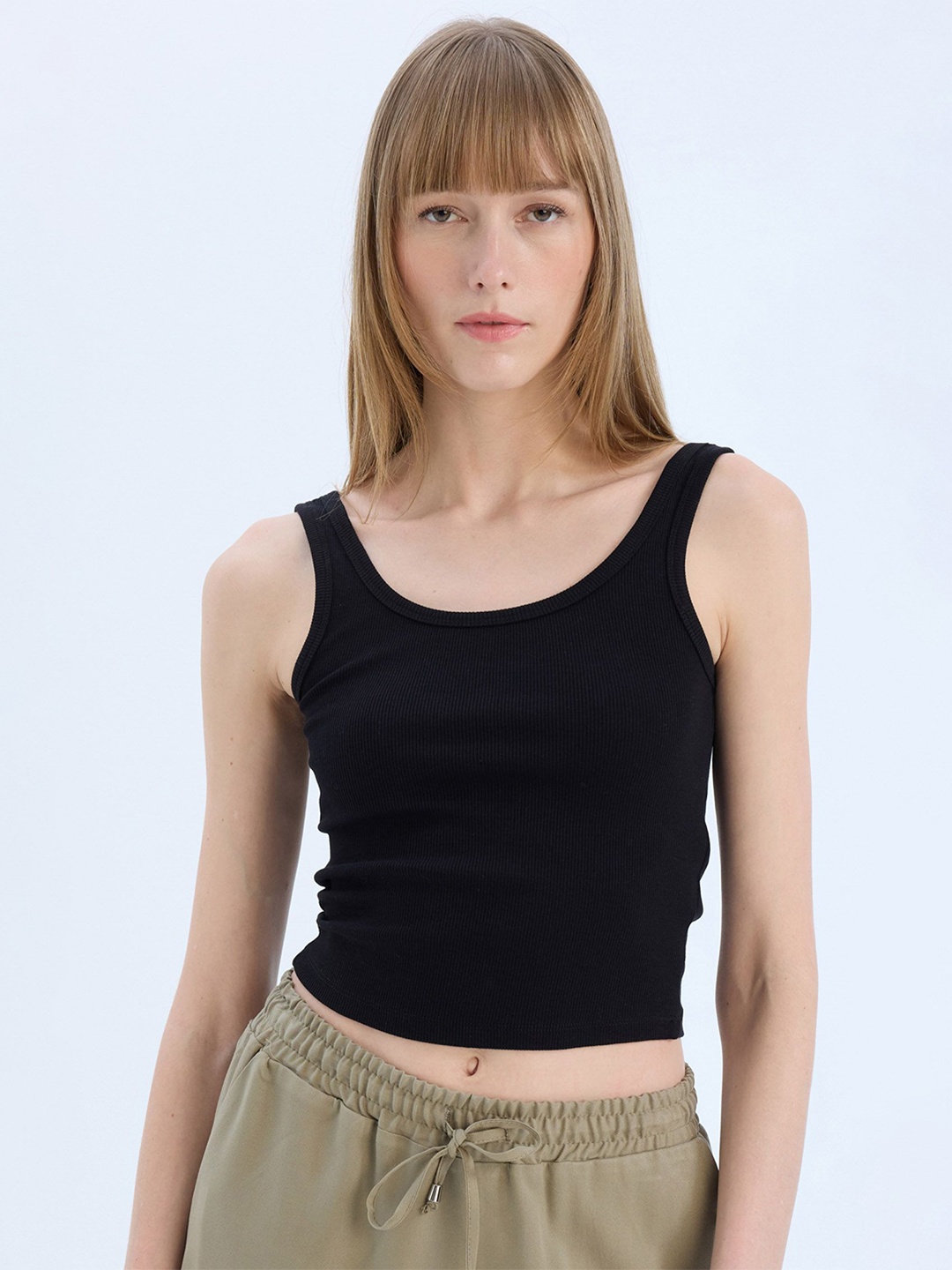 

DeFacto Cotton Crop Top, Na