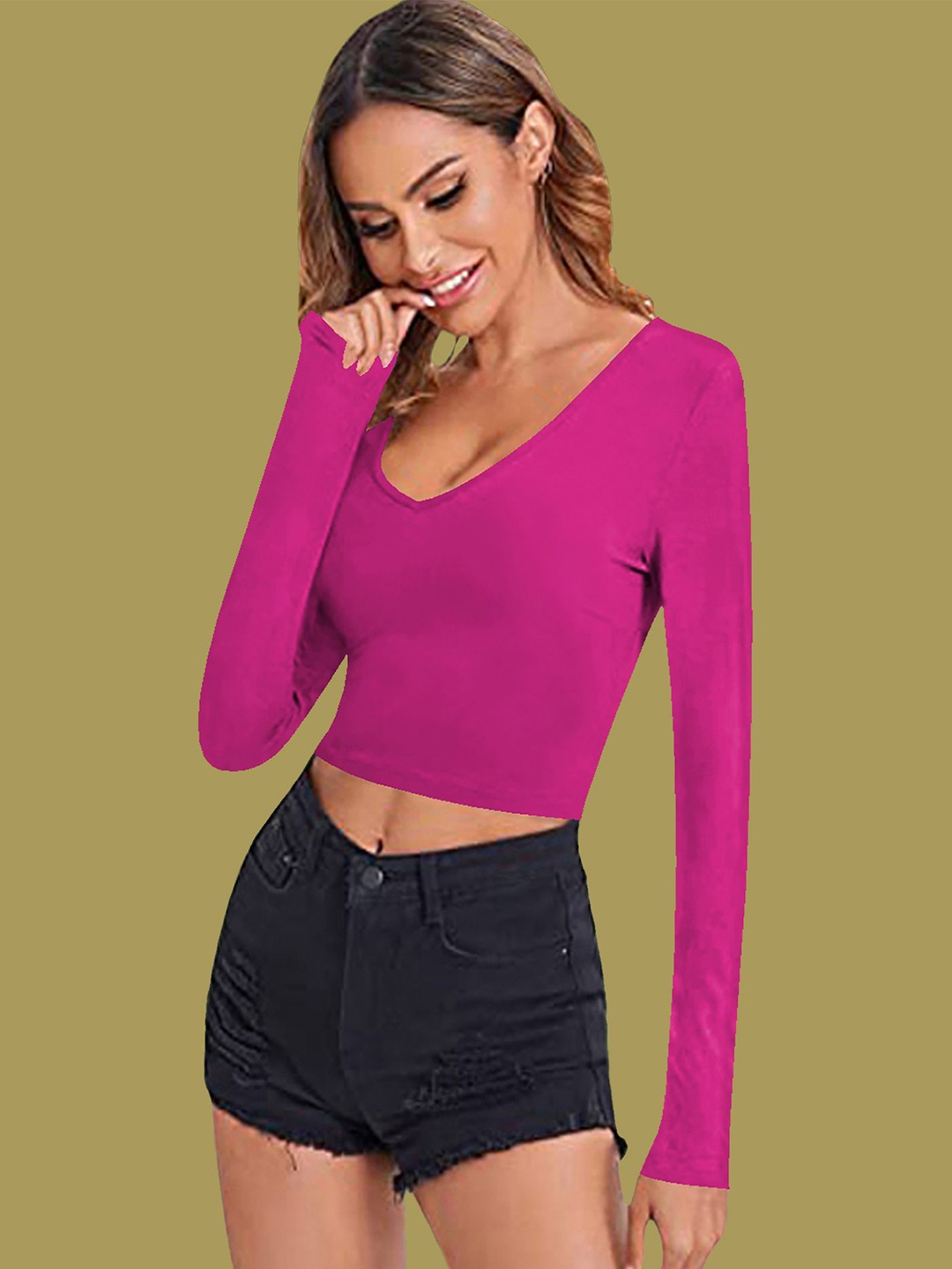 

Dream Beauty Fashion Crop Top, Pink