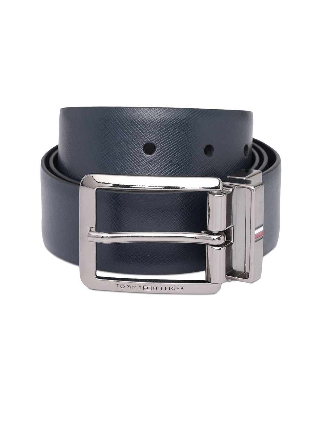 

Tommy Hilfiger Men Leather Reversible Formal Belt, Navy blue