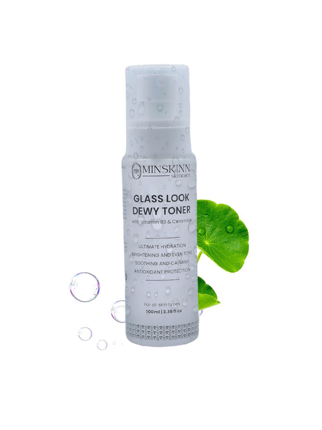 

Minskinn Skincare Glass Look Dewy Toner With Aloevera For Hydrating - 100 ml, Transparent