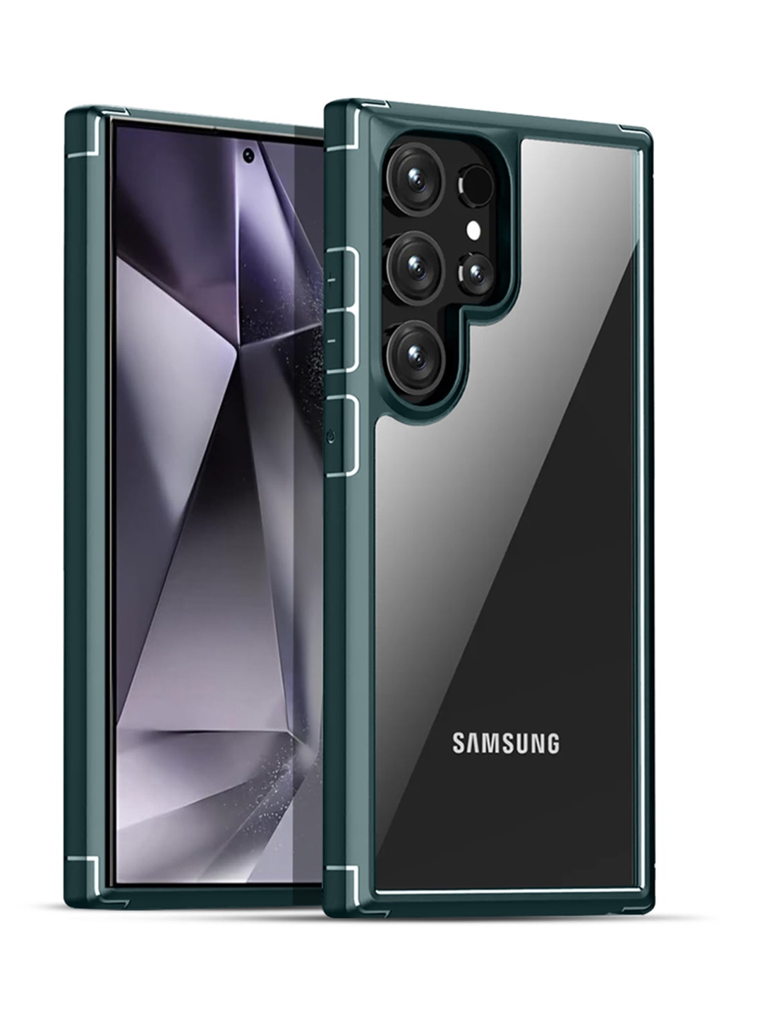 

Karwan Solid Samsung S23 Ultra 5G Impact Resistant Back Case, Transparent