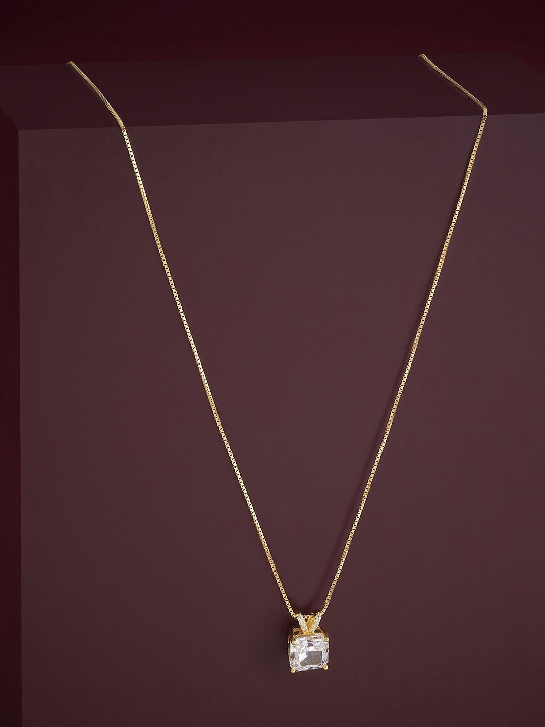 

Kushal's Fashion Jewellery 92.5 Silver White Gold-Plated Contemporary Pendants