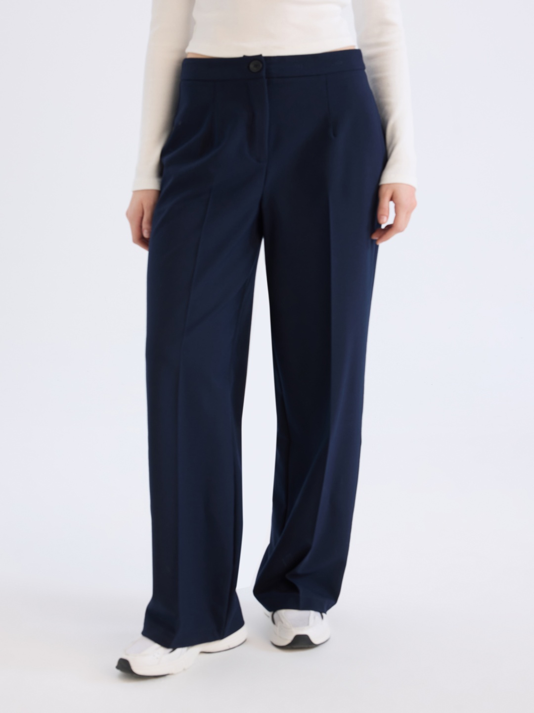 

DeFacto Women Trousers, Navy blue