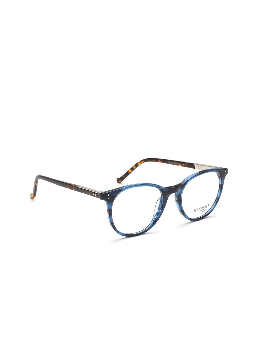 

Image Unisex Abstract Full Rim Oval Frames, Blue