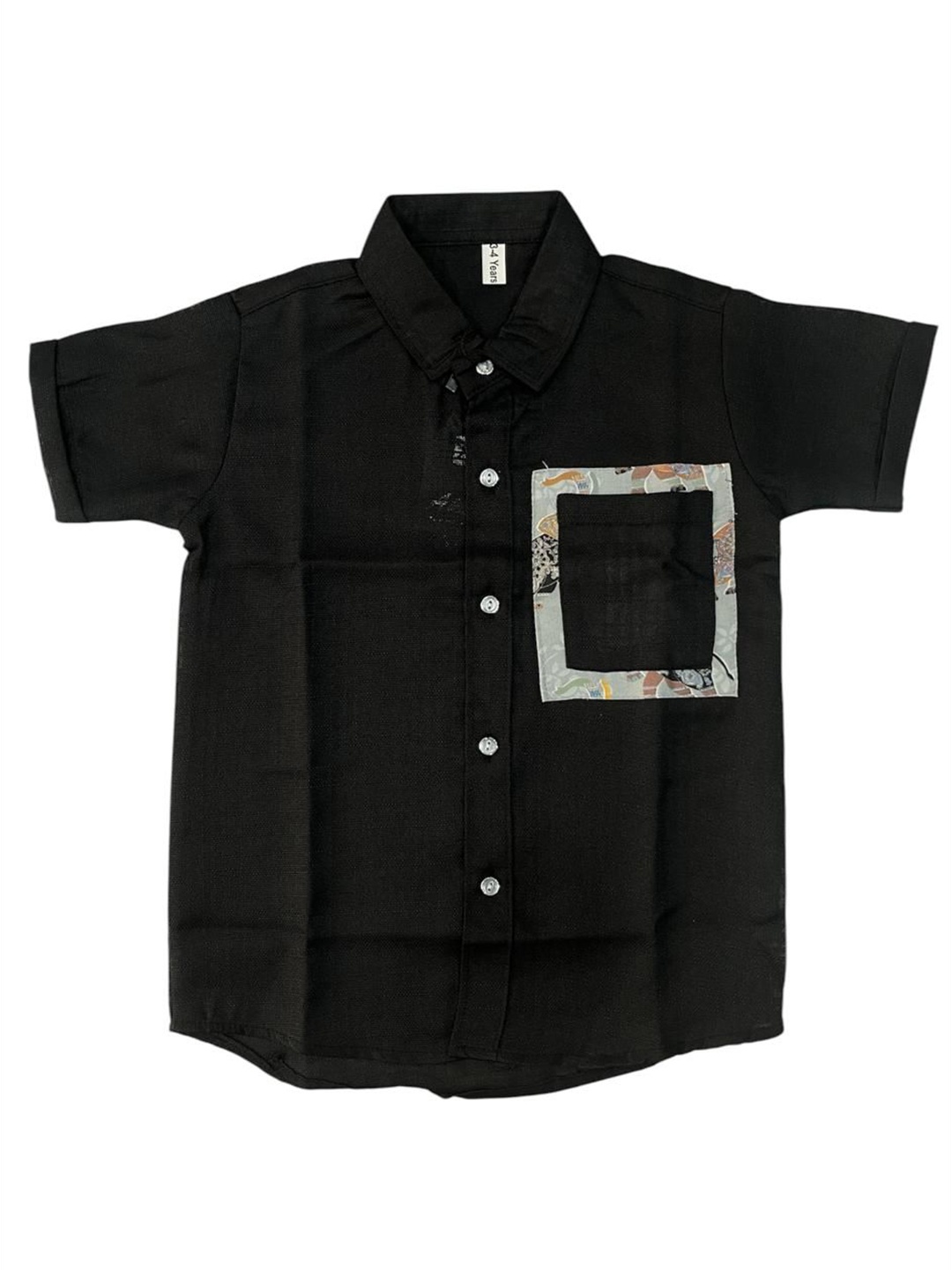 

cut & make Boys Classic Opaque Casual Shirt, Black