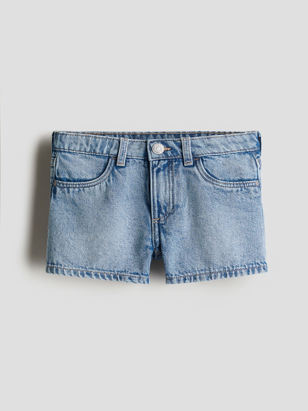 

H&M Girls Superstretch Denim Shorts, Blue