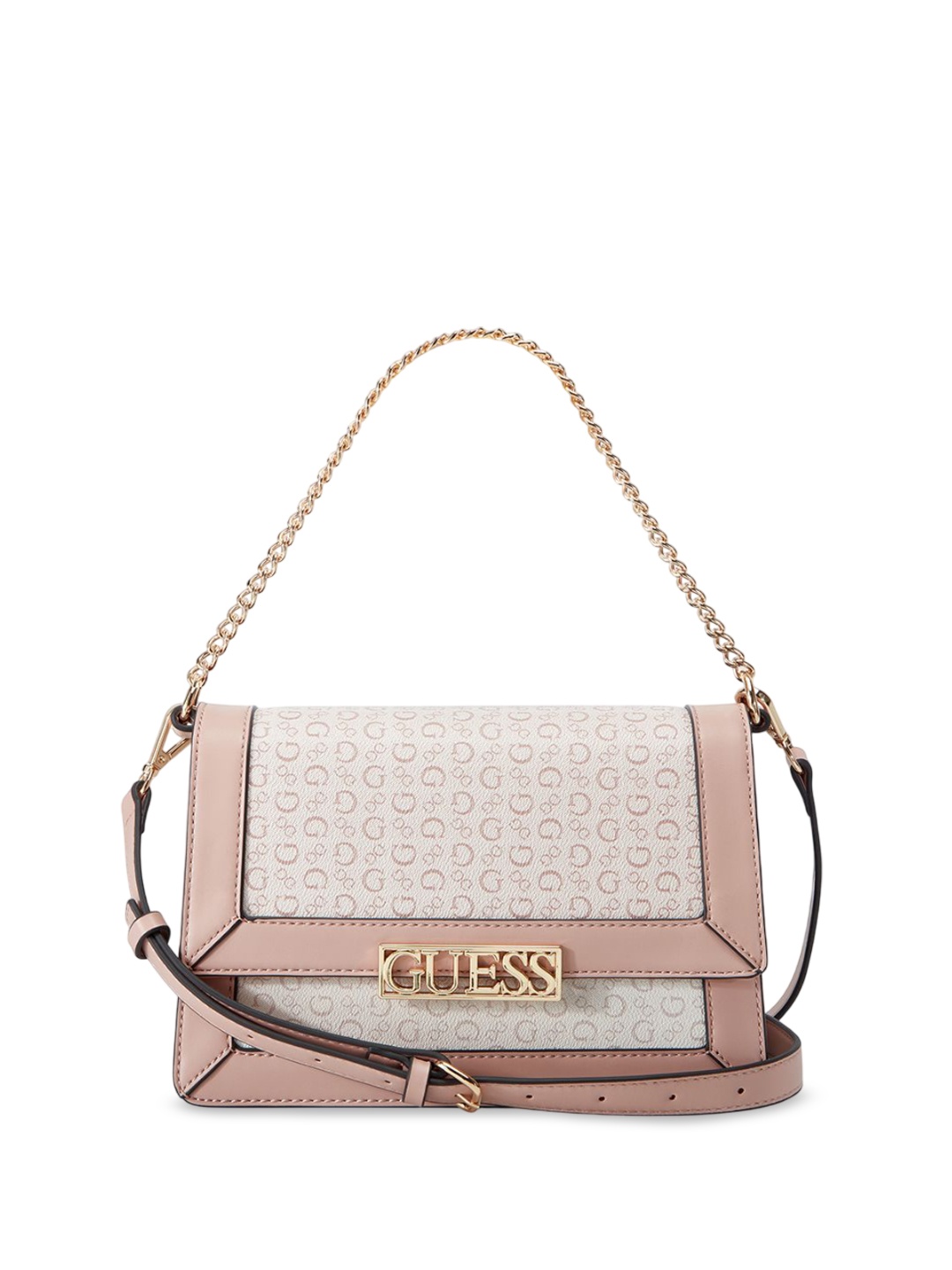 

GUESS Printed Structured Shoulder Bag, Grey