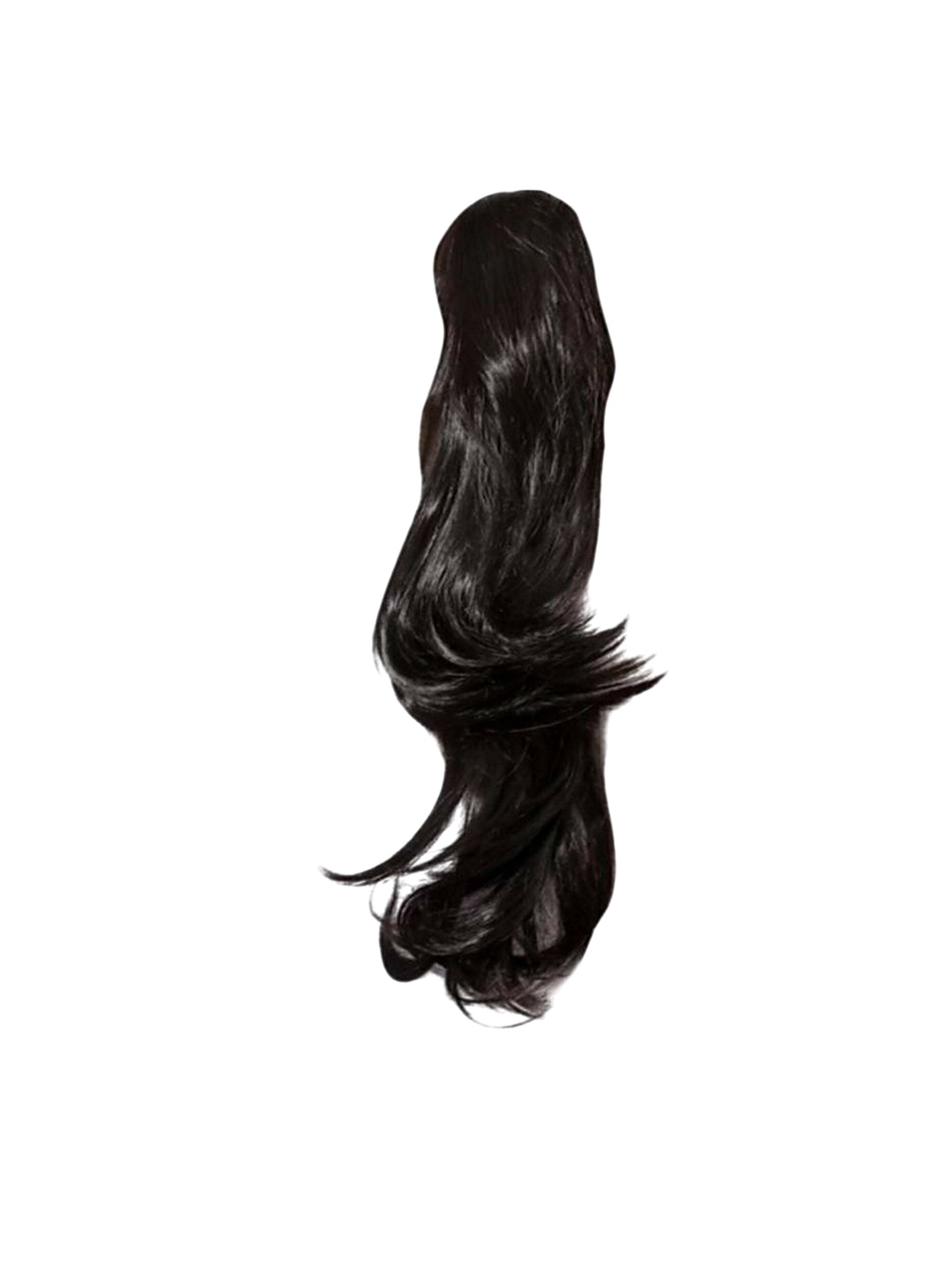 

vister Wavy Clip-In Hair Extension - 20 Inch - Black