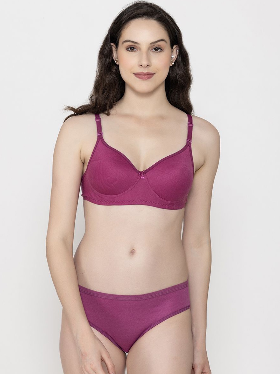 

Narsingha Dreams Women Lightly Padded Lingerie Set, Pink