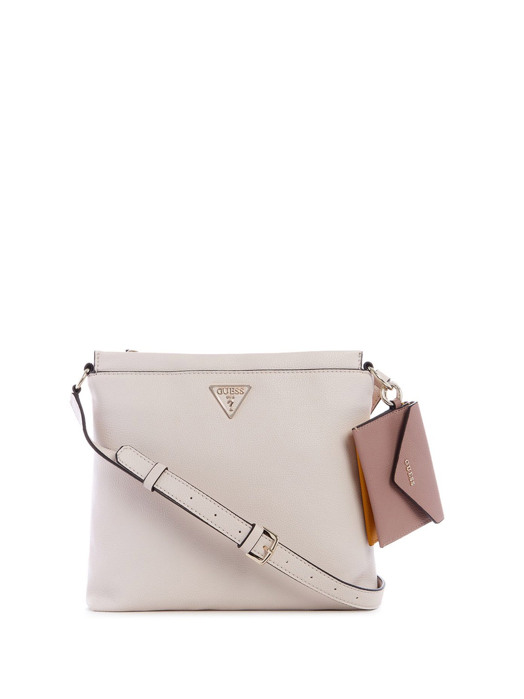 

GUESS PU Shopper Shoulder Bag with Tasselled, Beige