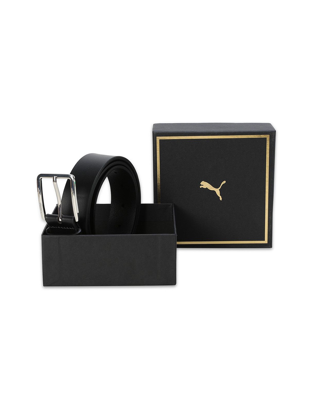 

Puma SUVA Unisex Leather Belt, Black