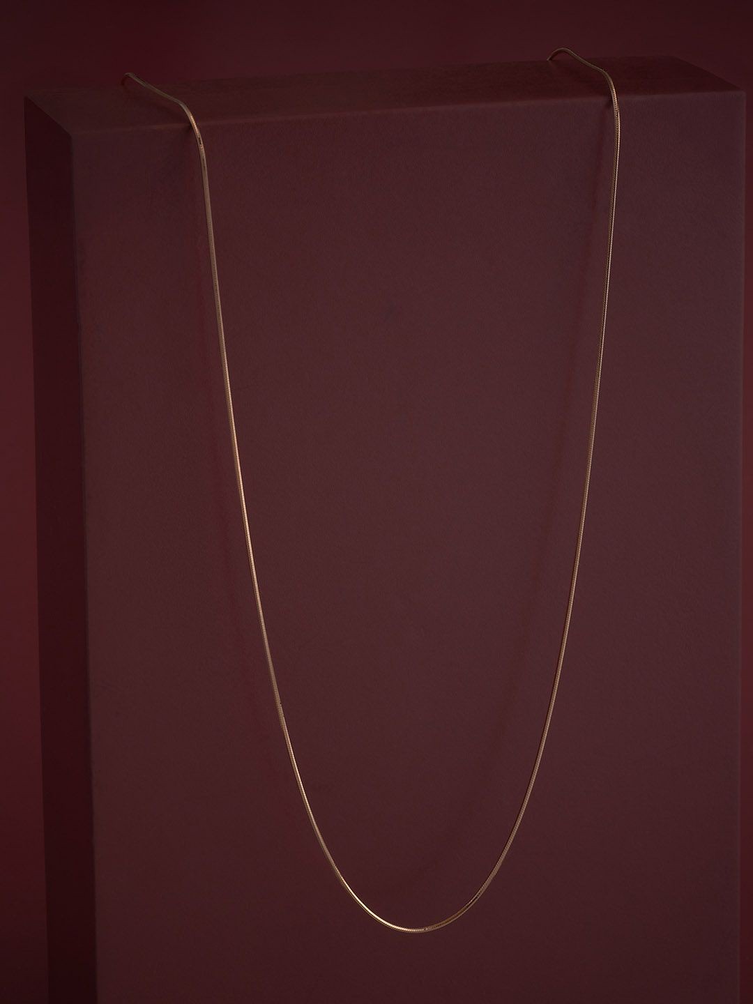

Kushal's Fashion Jewellery 92.5 Silver Rose Gold-Plated Minimal Chain