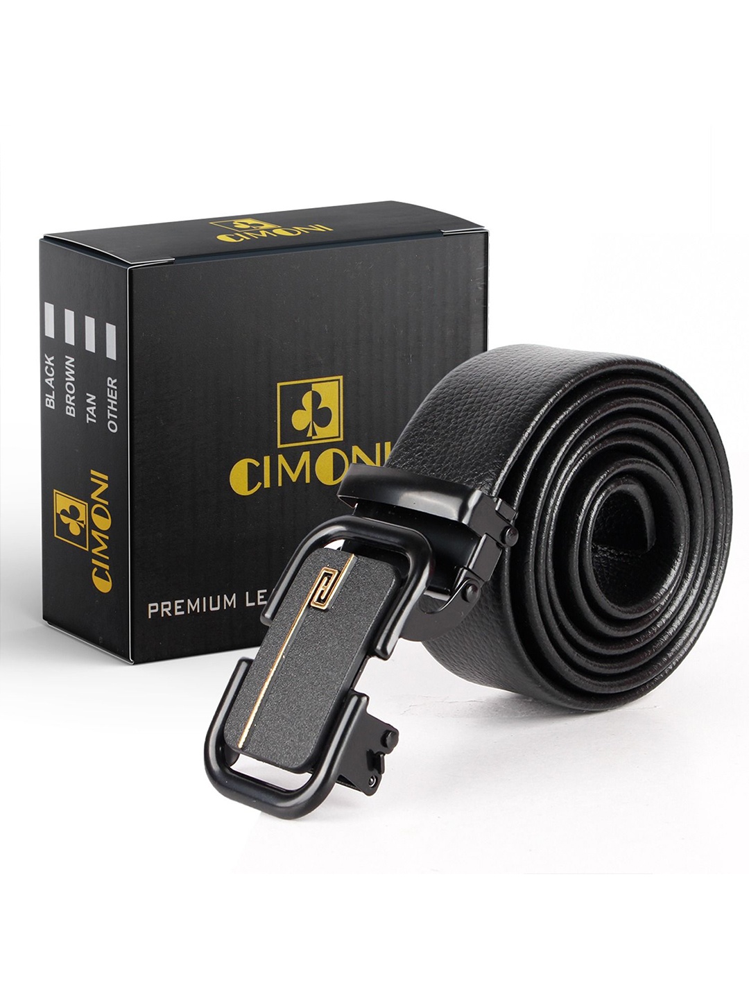 

CIMONI Men Formal Belt, Black