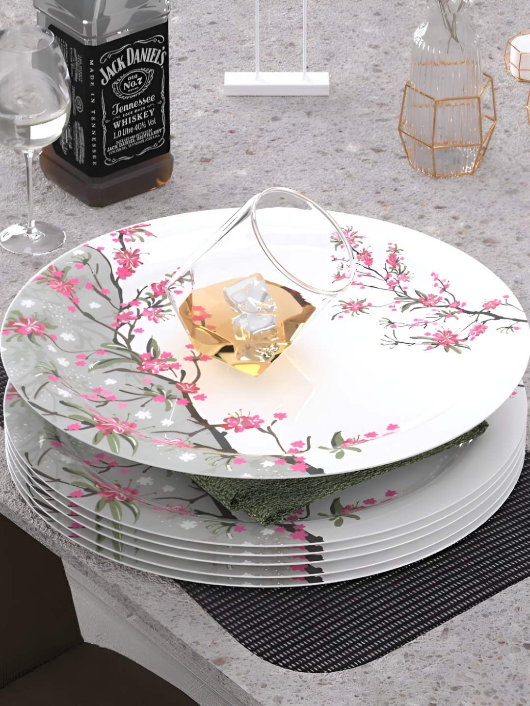 

Castleite Pink 2025 6 Pieces Melamine Dishwasher Safe Plates