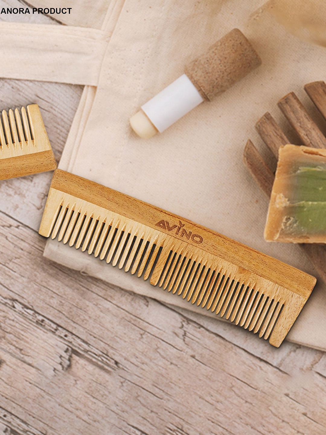 

AVINO Bamboo French Neem Comb, Brown